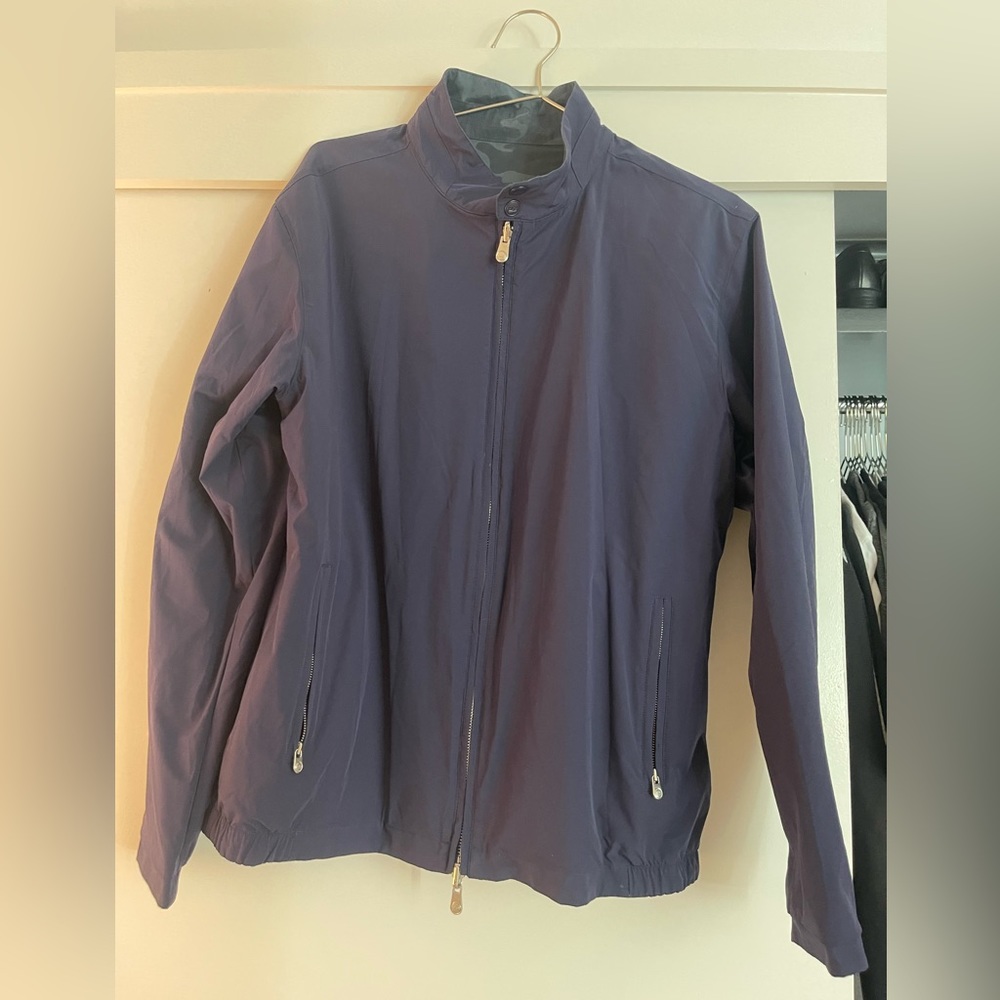 Peter Millar reversible mens jacket - navy/camo, size large barely worn